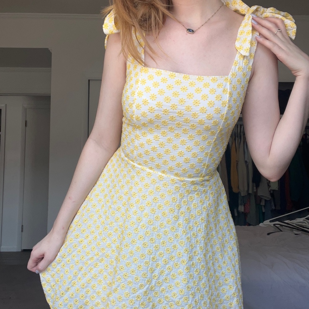 Yellow Floral Dress